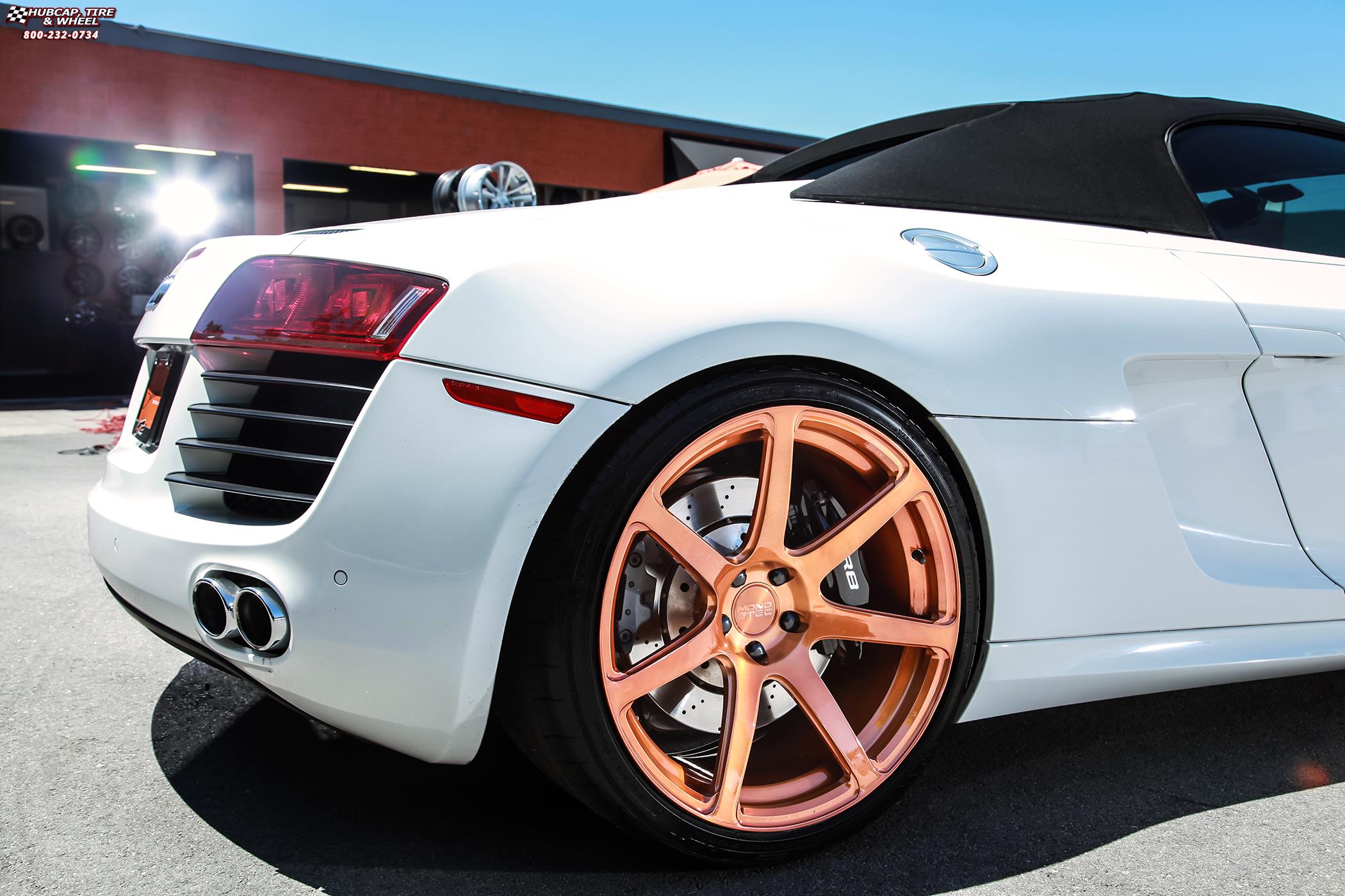 vehicle gallery/audi r8 niche scuderia 7 20x9  Brushed | Gold Tint wheels and rims